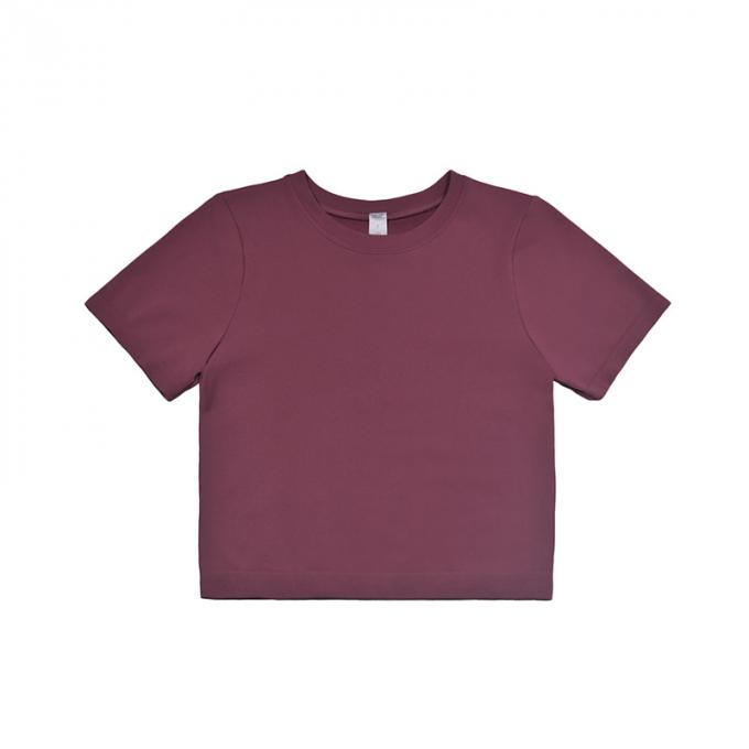 O-Hals-Blumen-Stickerei-Pullover-T-Shirt Frauen lösen verursachenden rosa kurzen Ärmel abzweigt neue Baumwollspitze des Sommer-2021