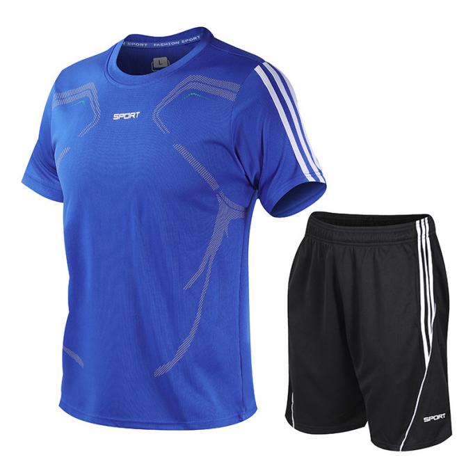 Jugendfußballfußball trägt Kleid-TURNHALLEN-Klagenkurzen ärmel kundenspezifisches 5XL plus Größe T-Shirt zur Schau