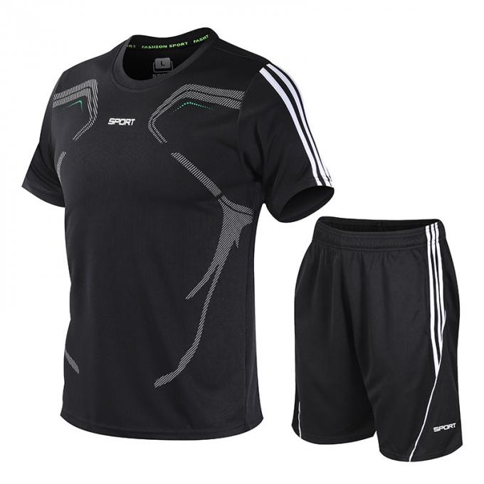 Jugendfußballfußball trägt Kleid-TURNHALLEN-Klagenkurzen ärmel kundenspezifisches 5XL plus Größe T-Shirt zur Schau