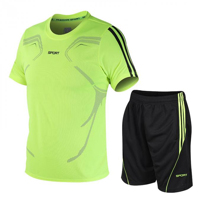 Jugendfußballfußball trägt Kleid-TURNHALLEN-Klagenkurzen ärmel kundenspezifisches 5XL plus Größe T-Shirt zur Schau