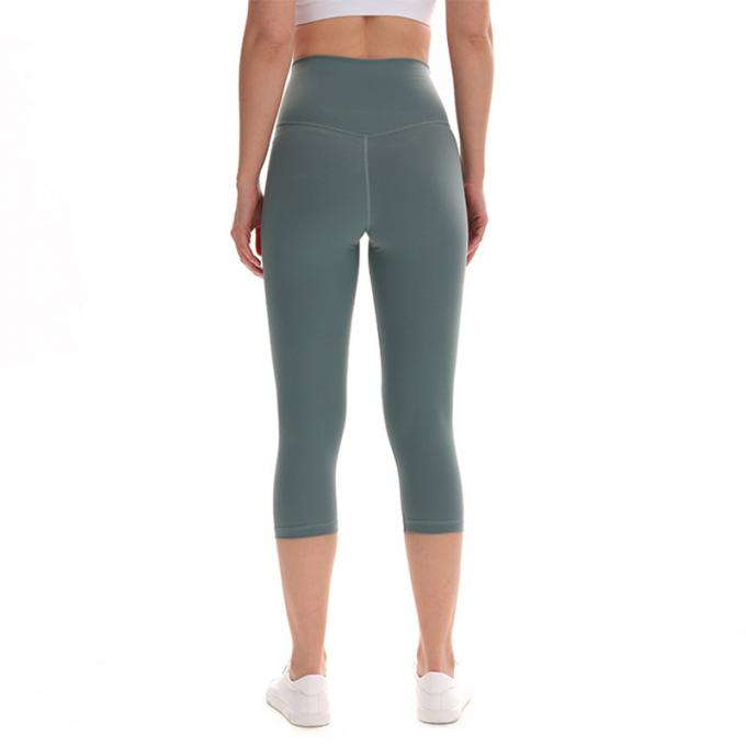 Kundenspezifische nahtlose Gamaschen-Hüften-Eignungs-Yoga-Gamaschen-Frauen-elastische geerntete Hosen-Sport-Hosen, die Ausbildungsstrumpfhosen plus Größe laufen lassen
