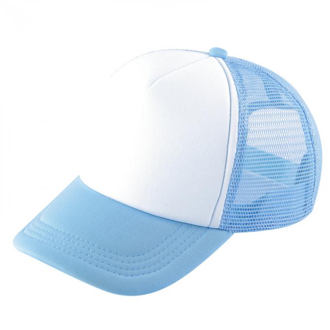 Hysteresenmaschenfernlastfahrerkappe Polyester-Baseballmütze der Platten DIY-Hutes 5 berechnete justierbare flach Fernlastfahrerkappenhut