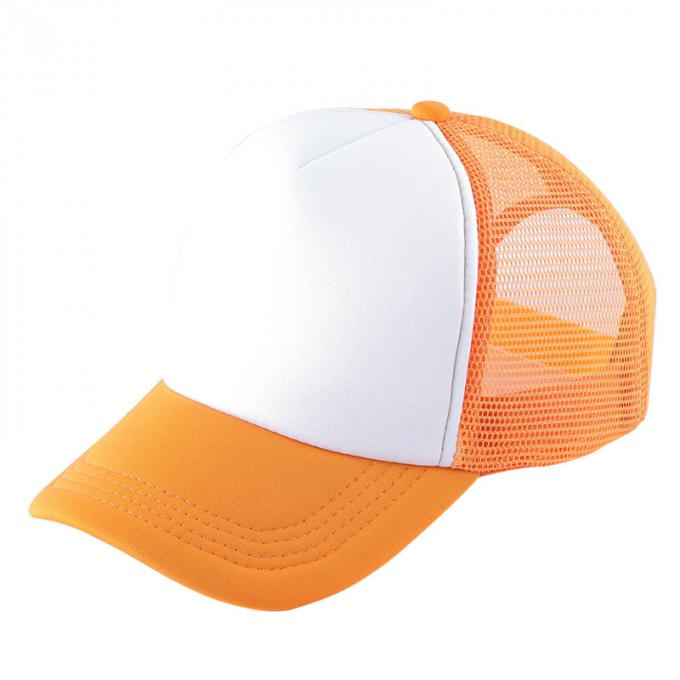 Hysteresenmaschenfernlastfahrerkappe Polyester-Baseballmütze der Platten DIY-Hutes 5 berechnete justierbare flach Fernlastfahrerkappenhut