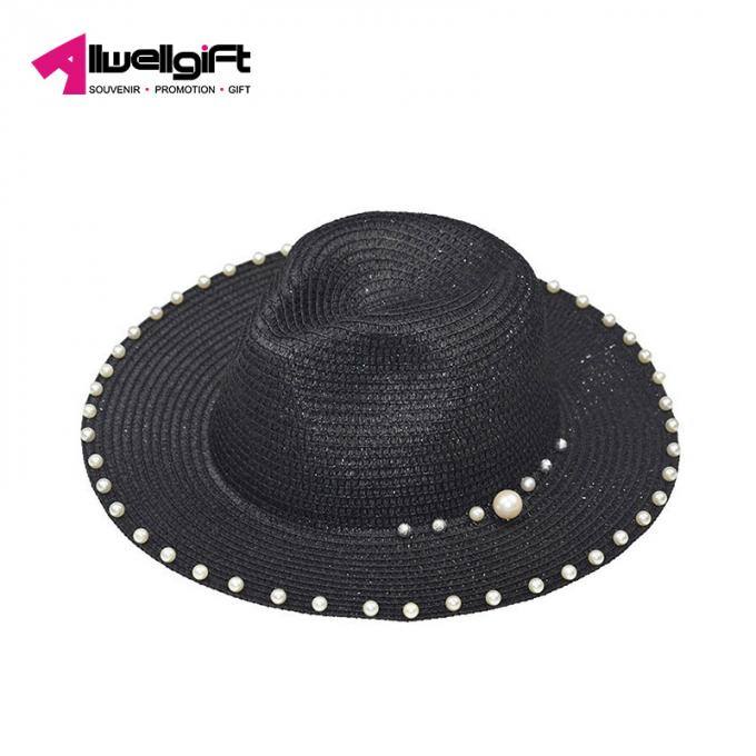 Sommertendenzperle bördelte Strandhut des Kappenmode-accessoires Damenlichtschutzes im Freien