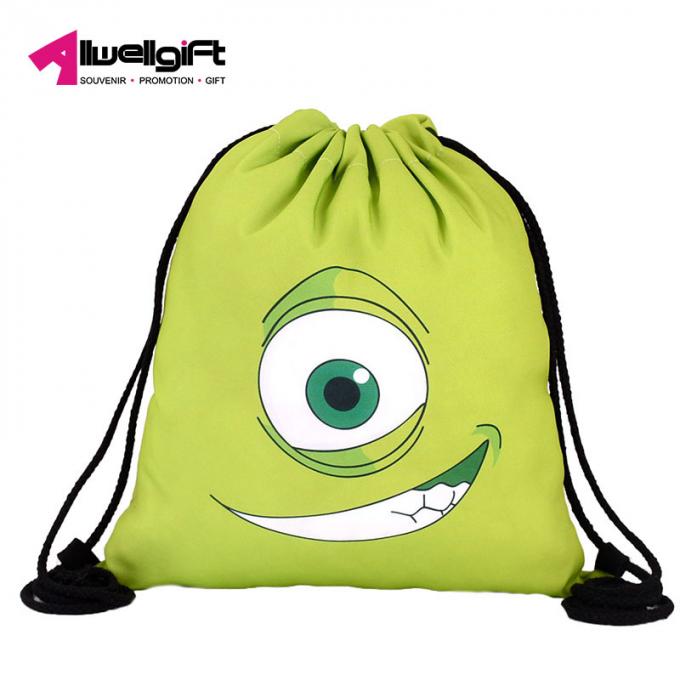 Auge Eco nettes Einkaufsnetz des abgehobenen Betrages freundlichen wasserdichten großen smileymusterschulterstrandrucksack Polyester für Kinder