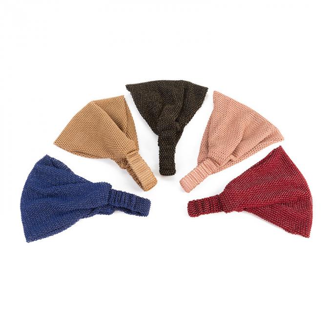 Kundenspezifisches elastisches Schweißband-Frauen-Trainings-Yoga-Sport-Stirnband Wideside-Satin-Stirnband schwitzte dehnbare athletische Stirnbänder