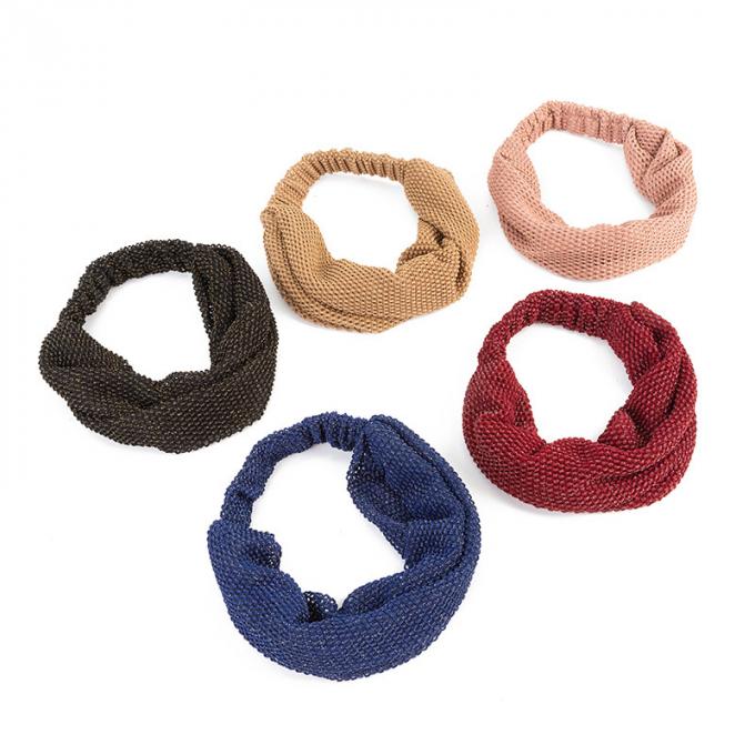 Kundenspezifisches elastisches Schweißband-Frauen-Trainings-Yoga-Sport-Stirnband Wideside-Satin-Stirnband schwitzte dehnbare athletische Stirnbänder