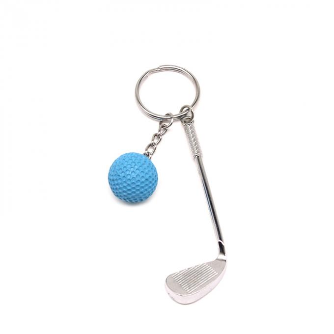 GroßhandelsGolfballkundenspezifische Schlüsselkette des Charmes 3d netter Metall
