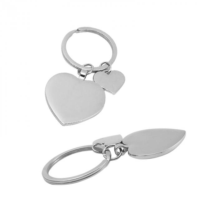 Kundenspezifischer Valentinstagandenken-Metallschlüsselring fertigte Herzformzinklegierungs-Schlüsselkette besonders an
