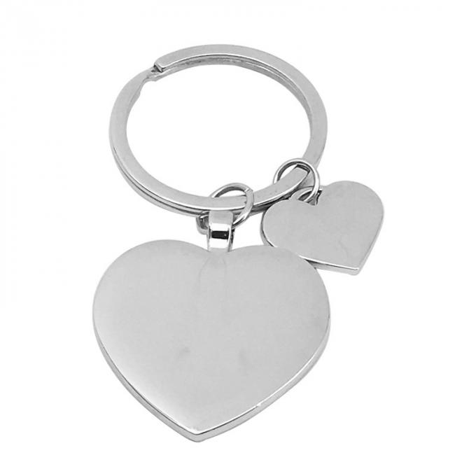 Kundenspezifischer Valentinstagandenken-Metallschlüsselring fertigte Herzformzinklegierungs-Schlüsselkette besonders an
