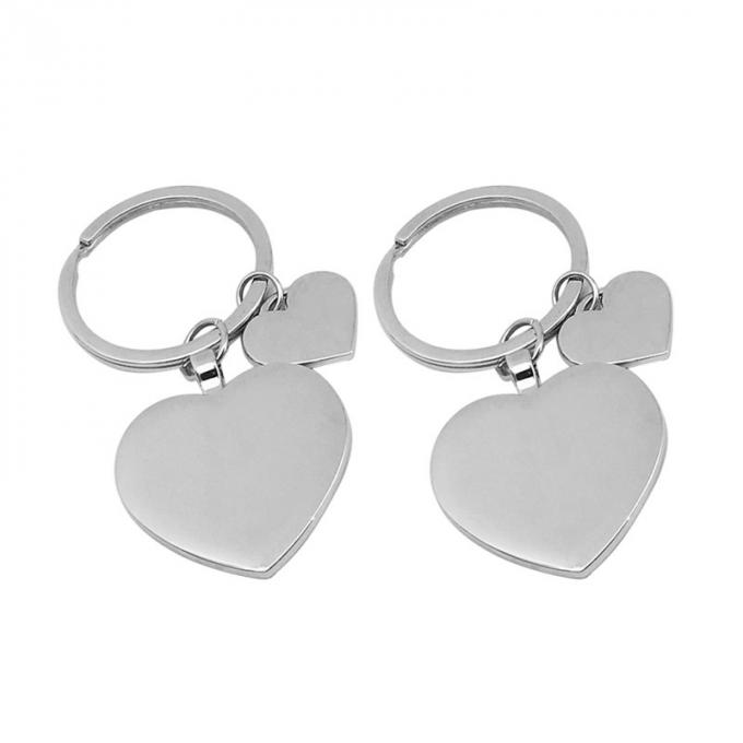 Kundenspezifischer Valentinstagandenken-Metallschlüsselring fertigte Herzformzinklegierungs-Schlüsselkette besonders an