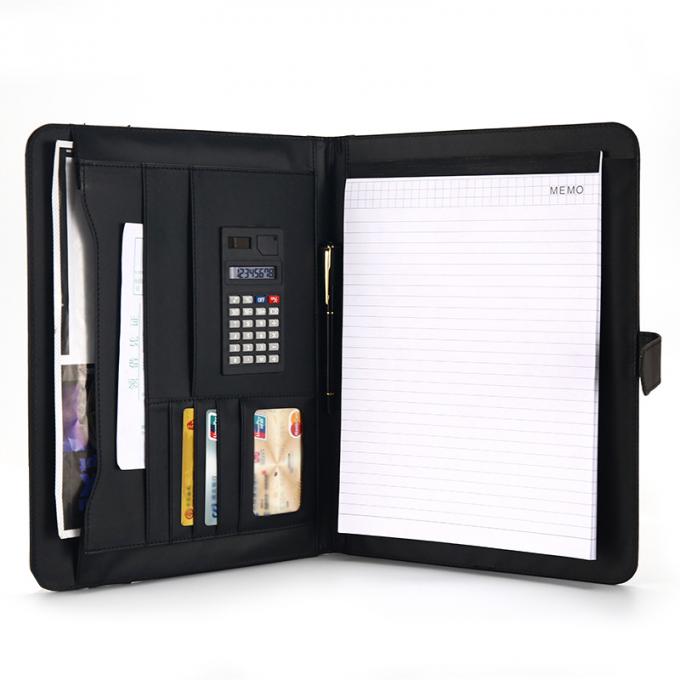 Geschäftsgeschenk A4 Konferenzdokumentenordner flie Organisatortaschenrechnerportfolio-Briefpapiernotizbuch