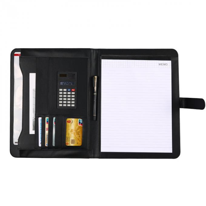 Geschäftsgeschenk A4 Konferenzdokumentenordner flie Organisatortaschenrechnerportfolio-Briefpapiernotizbuch