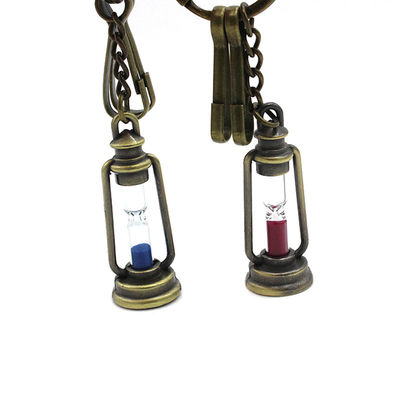 OEM Engraved Personalized Keychain Gifts Retro Hourglass Keychain