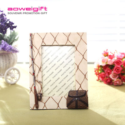 Sport Theme European Square Picture Frame Resin  Gift  Resin Golf Style Design Frame