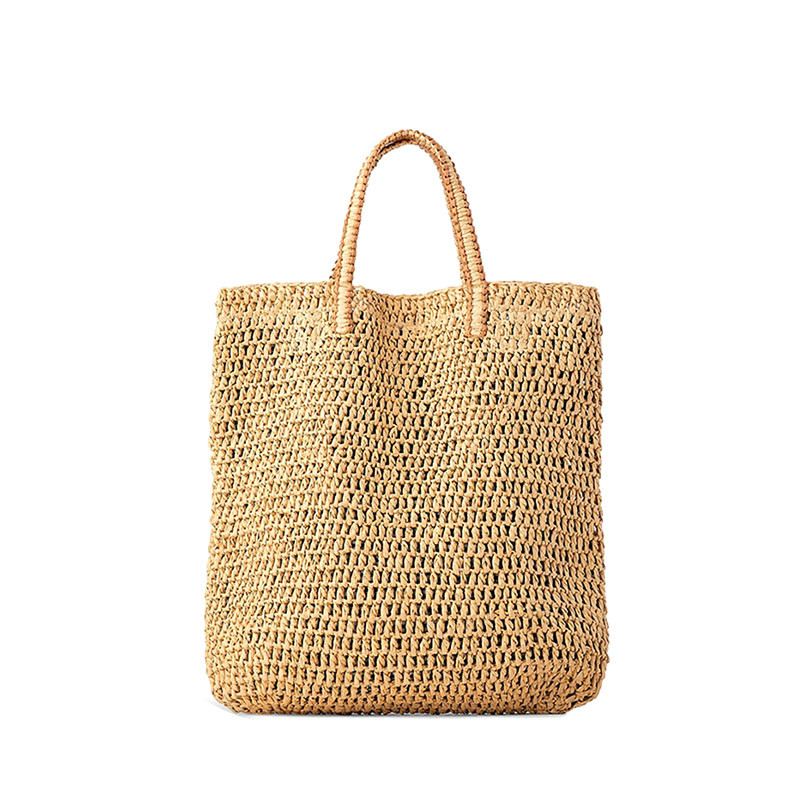Rural Style Summer Beach Crochet Bag Tote Women Small Fresh Straw Woven