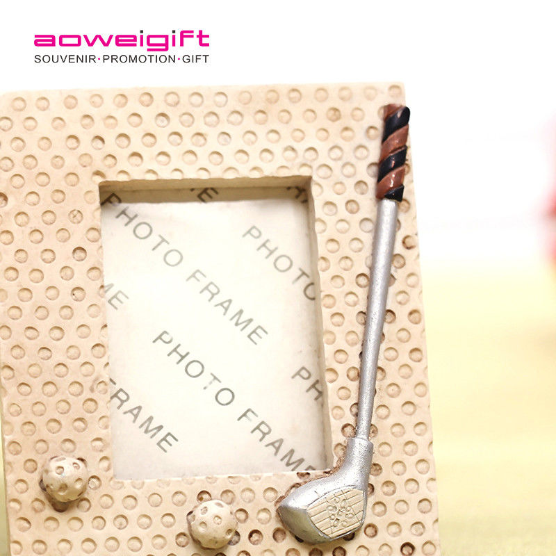 Sport Theme European Square Picture Frame Resin  Gift  Resin Golf Style Design Frame